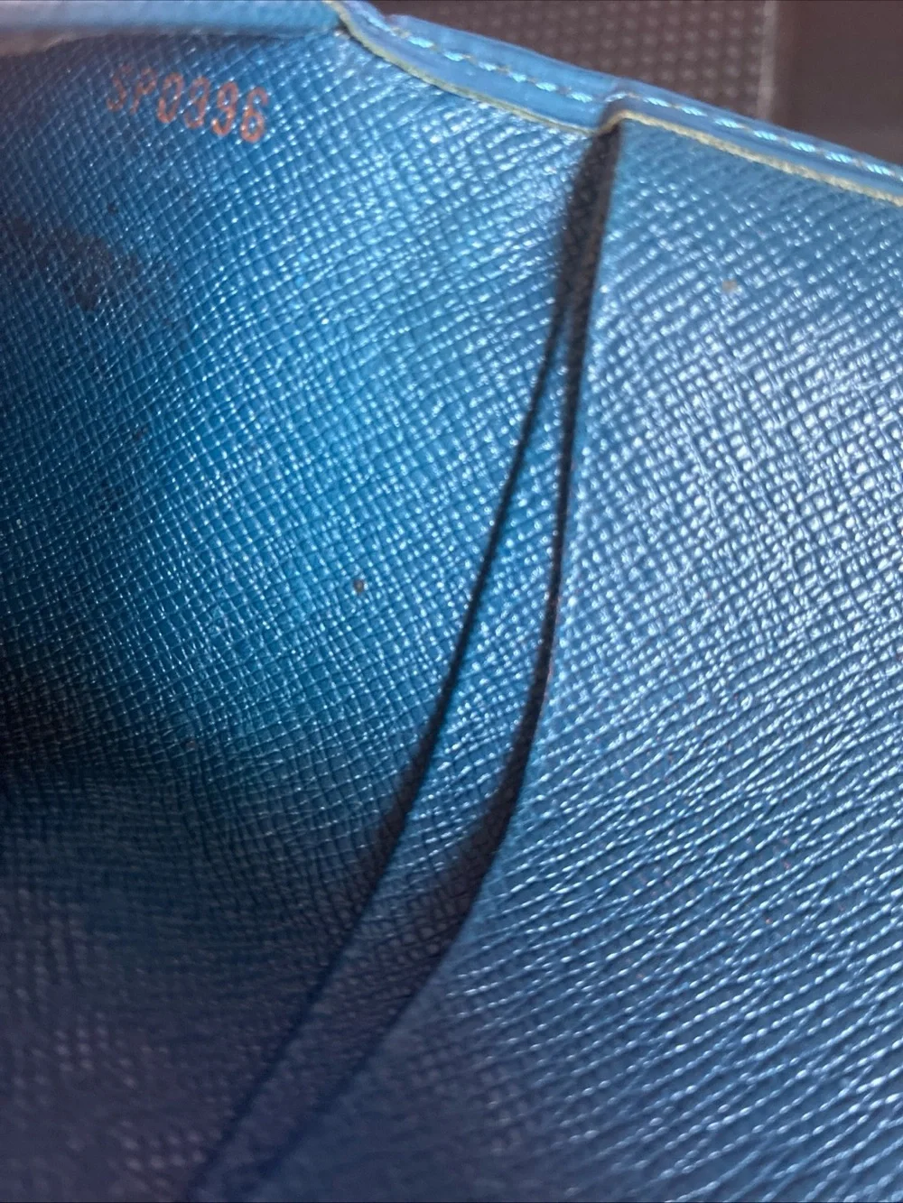 Louis Vuitton Bright Blue Epi Leather Card Holder